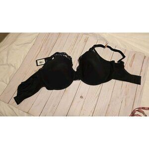 BALI Bra Smoothing DF0084 Black Size 42DD NEW Full Coverage Flex Fit Msrp $48